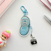 Hachiware Flip Phone Keychain