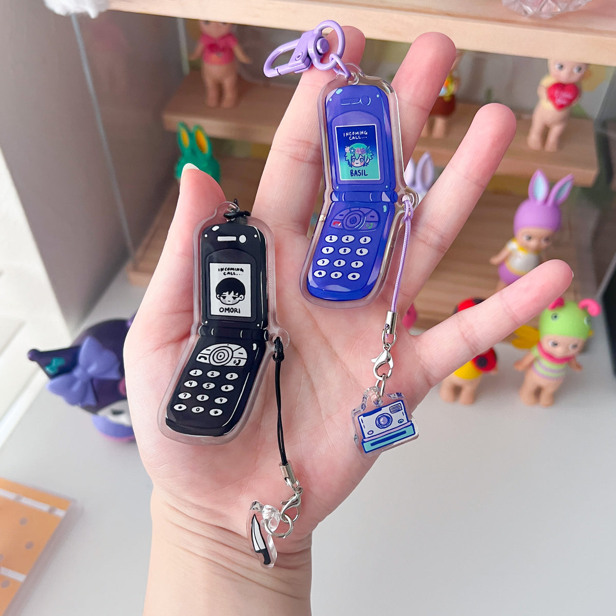 Omori Double-Sided Smol Phone Charms