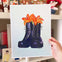 Tiger Lily Boots Print