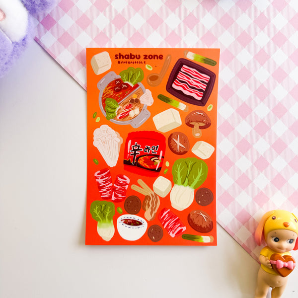 Shabu Zone Sticker Sheet