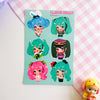 I Love Miku Sticker Sheet