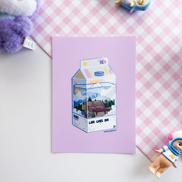 Life Goes On Carton Print