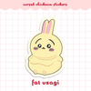 Fat Usagi Sticker