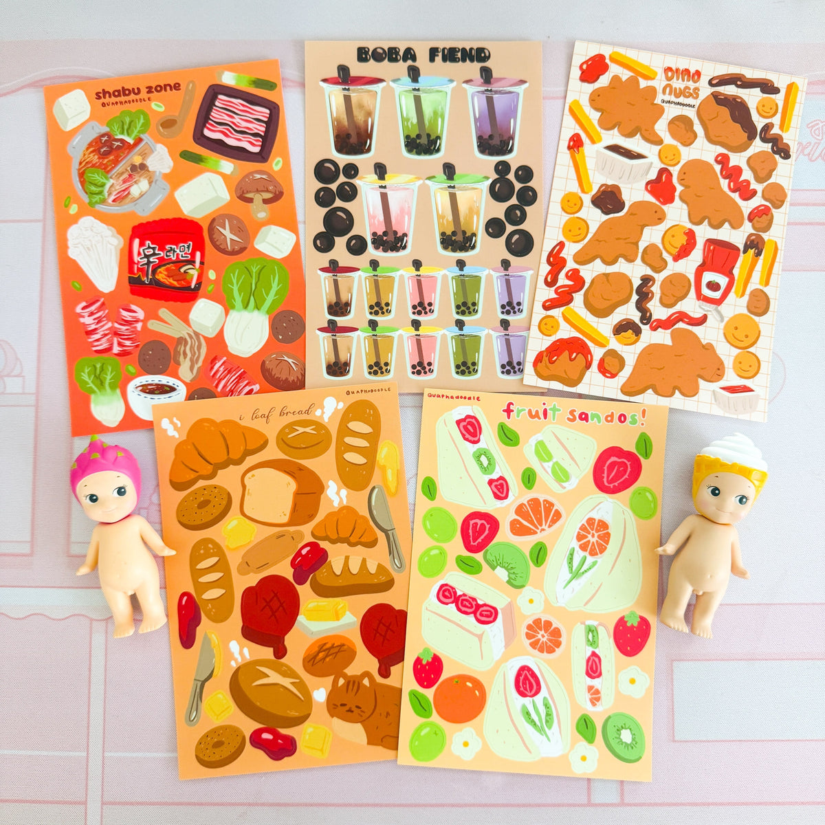 Fruit Sandos! Sticker Sheet – quaphadoodle