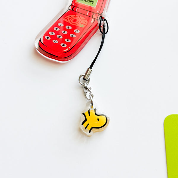 Snoopy Flip Phone Keychain