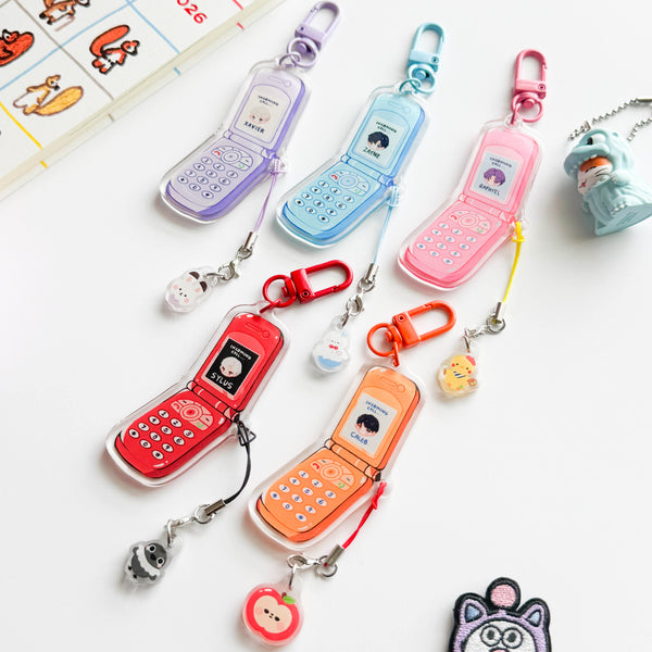 Sylus Flip Phone Keychain
