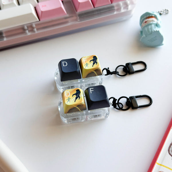 Flash on F or D? Keychain
