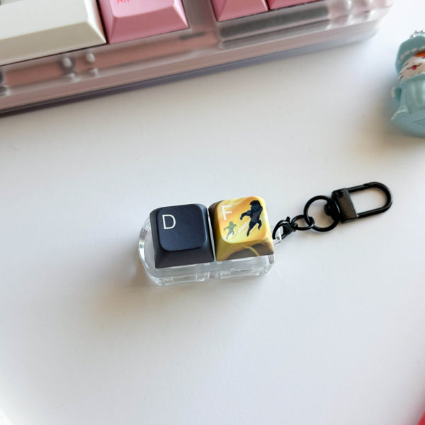 Flash on F or D? Keychain