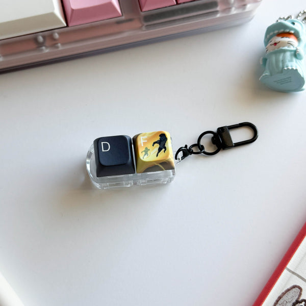 Flash on F or D? Keychain