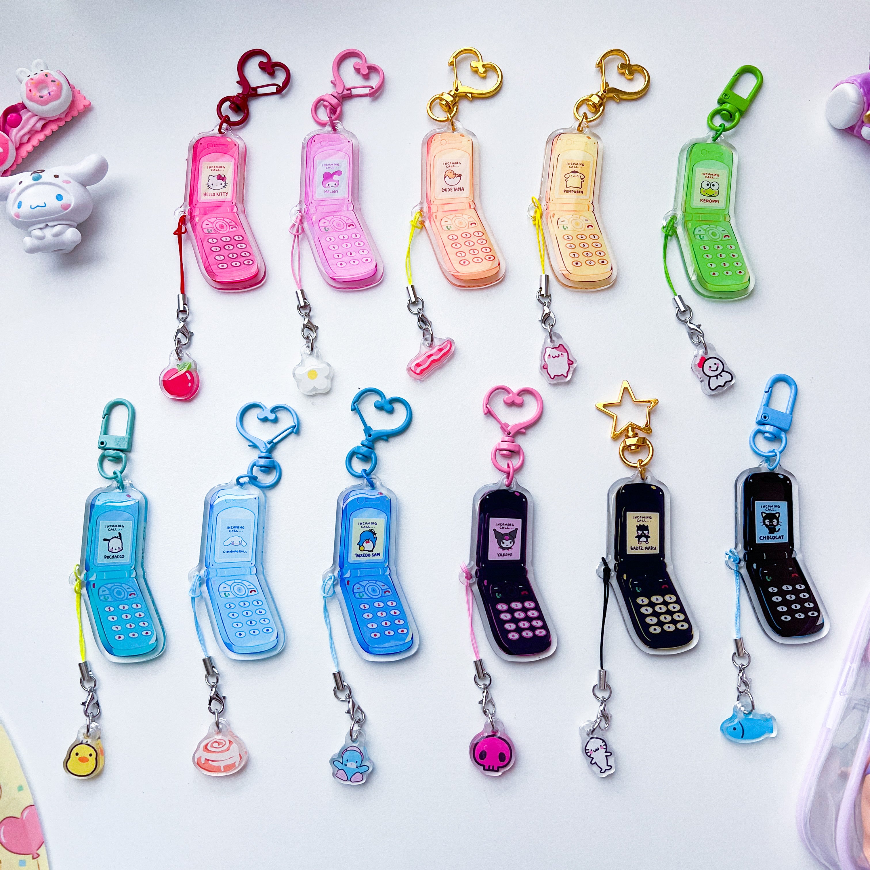 Sanrio Flip Phone Keychains – quaphadoodle