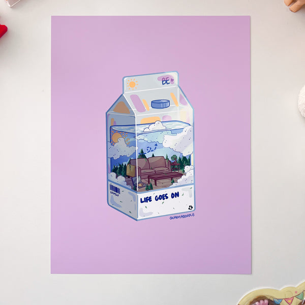 Life Goes On Carton Print