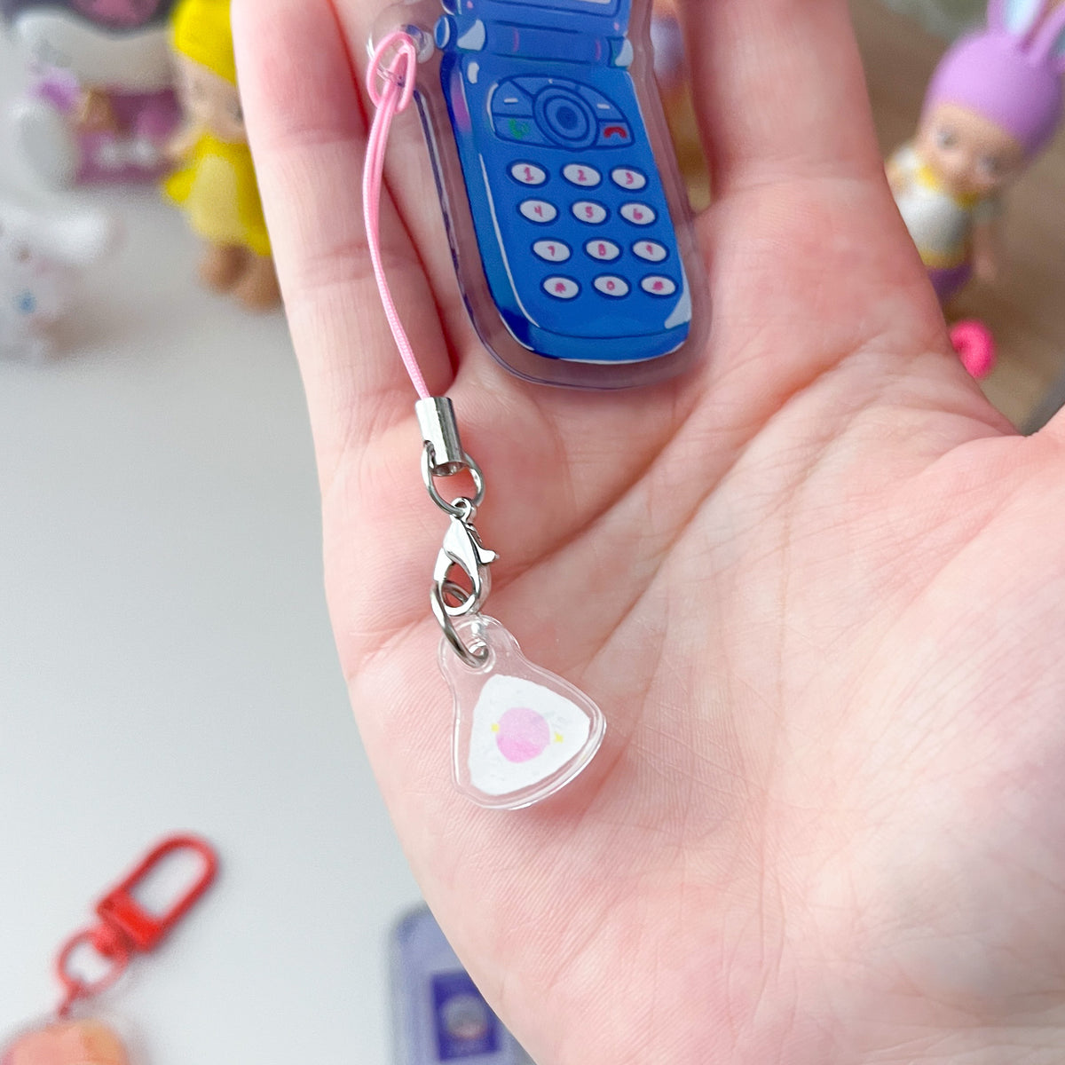 Bocchi Flip Phone Keychain