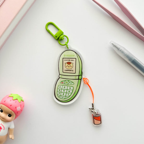 Kurimanju Flip Phone Keychain