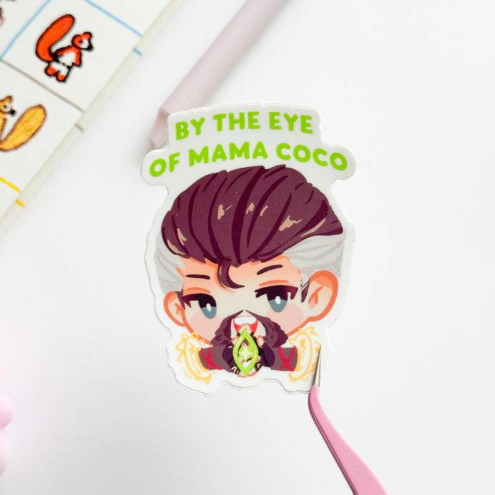 Mama Coco Window Sticker By Eye of Mama Coco Sticker – quaphadoodle