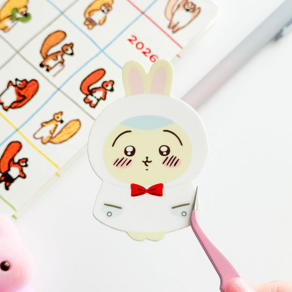 Usagi Raincoat Sticker