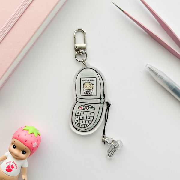 Rakko Flip Phone Keychain
