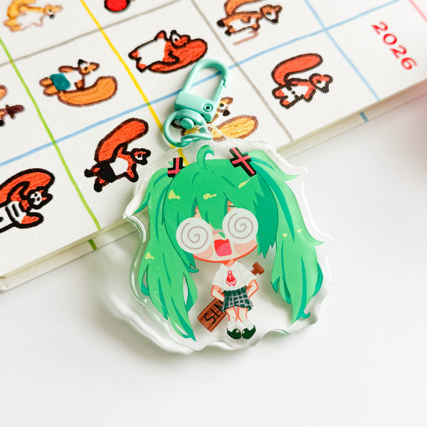 Rotten Girl Miku Keychain